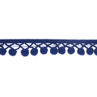 Blauwe de Balleeswijzer 2.5cm van het Hoofdkussengordijn Pom Pom Trim