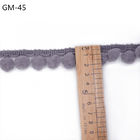 GM-45 Grijze 2.5cm Pom Pom Trim For Curtains