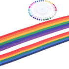 Kleurrijke de Singelbandversiering van de Polyesterregenboog voor Huisdierenleiband